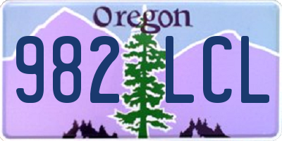OR license plate 982LCL