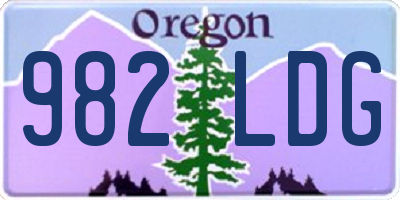 OR license plate 982LDG