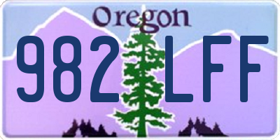 OR license plate 982LFF