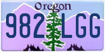 OR license plate 982LGG
