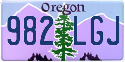 OR license plate 982LGJ
