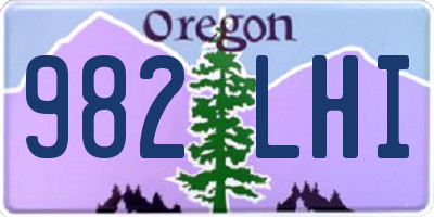 OR license plate 982LHI
