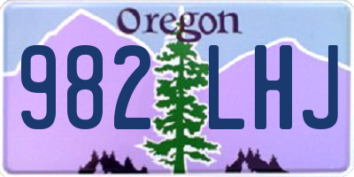 OR license plate 982LHJ