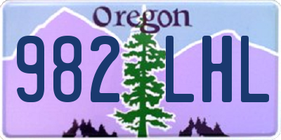 OR license plate 982LHL