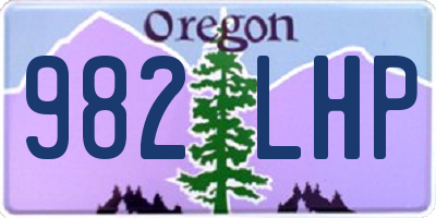 OR license plate 982LHP
