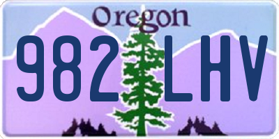 OR license plate 982LHV