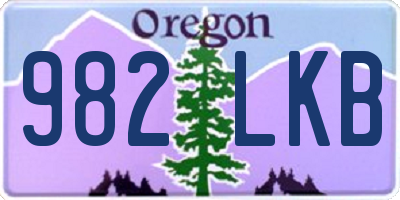OR license plate 982LKB