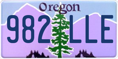 OR license plate 982LLE