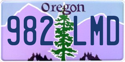 OR license plate 982LMD