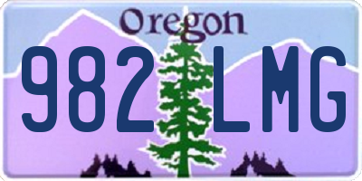 OR license plate 982LMG