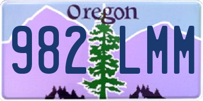 OR license plate 982LMM