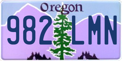 OR license plate 982LMN