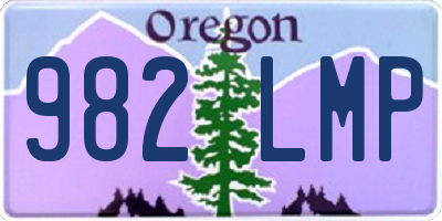 OR license plate 982LMP
