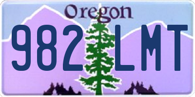 OR license plate 982LMT
