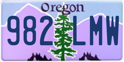 OR license plate 982LMW