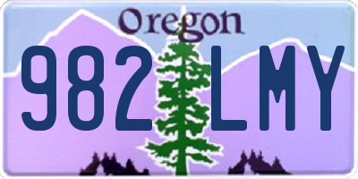 OR license plate 982LMY