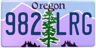 OR license plate 982LRG