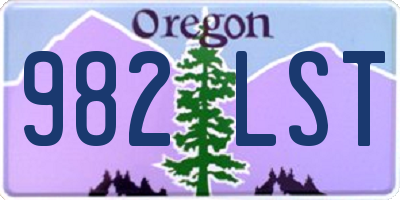 OR license plate 982LST