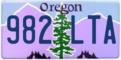 OR license plate 982LTA
