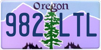 OR license plate 982LTL