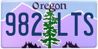 OR license plate 982LTS