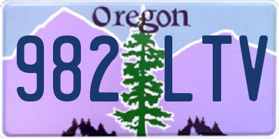 OR license plate 982LTV