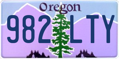 OR license plate 982LTY