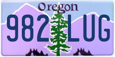 OR license plate 982LUG