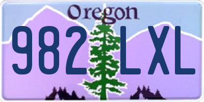 OR license plate 982LXL