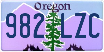 OR license plate 982LZC