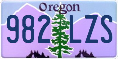 OR license plate 982LZS