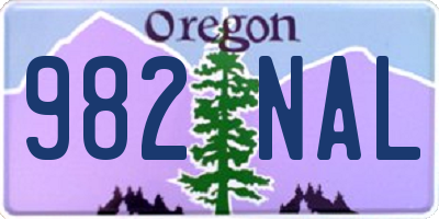 OR license plate 982NAL