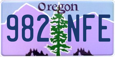 OR license plate 982NFE