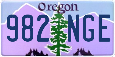 OR license plate 982NGE