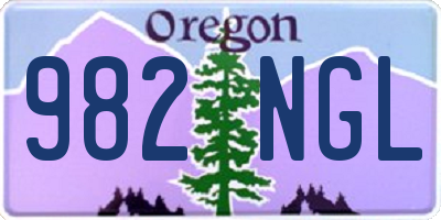 OR license plate 982NGL