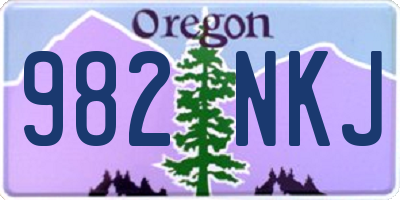 OR license plate 982NKJ