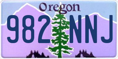 OR license plate 982NNJ