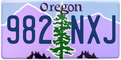 OR license plate 982NXJ