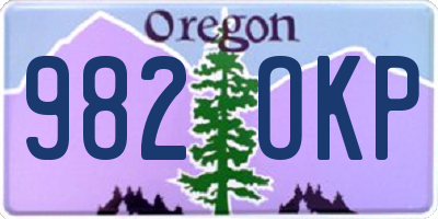 OR license plate 982OKP