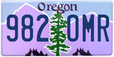 OR license plate 982OMR