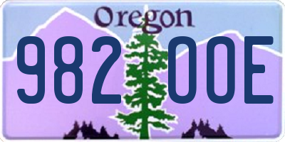 OR license plate 982OOE