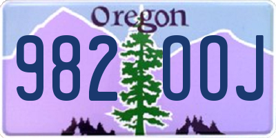 OR license plate 982OOJ