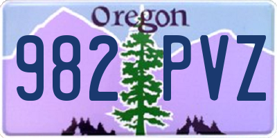 OR license plate 982PVZ