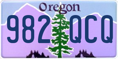 OR license plate 982QCQ