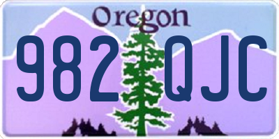 OR license plate 982QJC