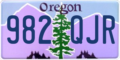 OR license plate 982QJR