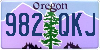 OR license plate 982QKJ