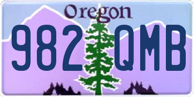 OR license plate 982QMB