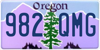 OR license plate 982QMG