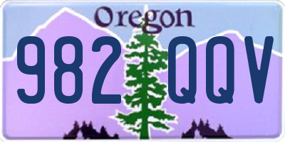 OR license plate 982QQV